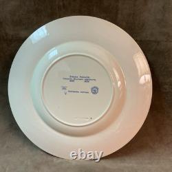 Wedgwood England Virginia military institute blue Dress Parade dinner Plate