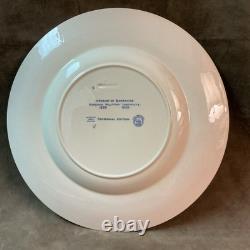 Wedgwood England Virginia military institute blue Interior Barracks Dinner Plate