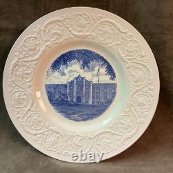 Wedgwood England Virginia military institute blue Jackson Arch Dinner Plate