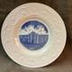 Wedgwood England Virginia military institute blue Jackson Arch Dinner Plate