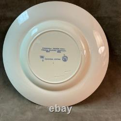 Wedgwood England Virginia military institute blue Jackson Arch Dinner Plate