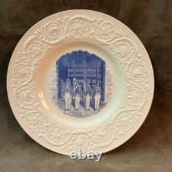 Wedgwood England Virginia military institute blue color guard dinner Plate