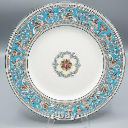 Wedgwood Florentine Turquoise Dinner Plates Set of 11- 10 3/4 FREE USA SHIPPING