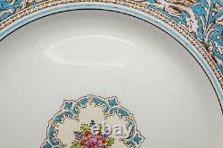 Wedgwood Florentine Turquoise Dinner Plates Set of 11- 10 3/4 FREE USA SHIPPING