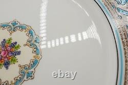 Wedgwood Florentine Turquoise Dinner Plates Set of 11- 10 3/4 FREE USA SHIPPING