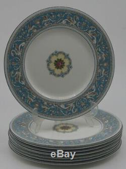 Wedgwood Florentine Turquoise Dinner Plates x 8