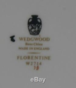 Wedgwood Florentine Turquoise Dinner Plates x 8