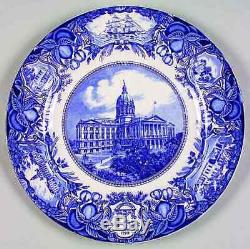 Wedgwood GEORGIA HISTORICAL PLATES BLUE Capitol Atlanta Dinner Plate 4631029