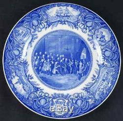 Wedgwood GEORGIA HISTORICAL PLATES BLUE Tomochichi Dinner Plate 4631037