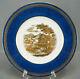 Wedgwood Neoclassical Gold Ruins Powder Blue & Greek Key 10 3/4 Dinner Plate A