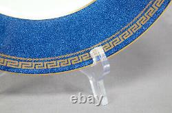 Wedgwood Neoclassical Gold Ruins Powder Blue & Greek Key 10 3/4 Dinner Plate A