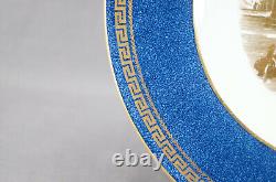 Wedgwood Neoclassical Gold Ruins Powder Blue & Greek Key 10 3/4 Dinner Plate A