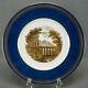 Wedgwood Neoclassical Gold Ruins Powder Blue & Greek Key 10 3/4 Dinner Plate B