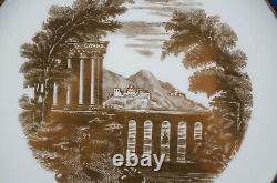 Wedgwood Neoclassical Gold Ruins Powder Blue & Greek Key 10 3/4 Dinner Plate B