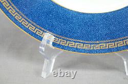 Wedgwood Neoclassical Gold Ruins Powder Blue & Greek Key 10 3/4 Dinner Plate B