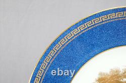 Wedgwood Neoclassical Gold Ruins Powder Blue & Greek Key 10 3/4 Dinner Plate B