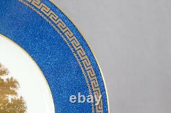 Wedgwood Neoclassical Italian Villa Powder Blue & Greek Key 10 3/4 Dinner Plate
