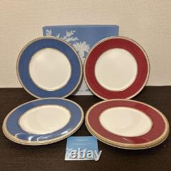Wedgwood Powder Ruby Blue Dinner Plate 27.5 cm 10.8 inch Fine China Porcelain