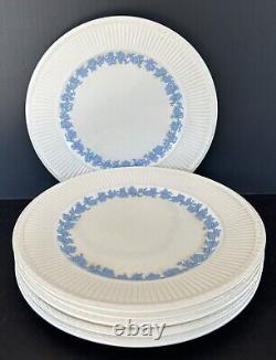 Wedgwood Queensware 2804 Edme Blue Grapes Dinner Plates 10 1/2 Set Of 6