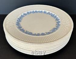 Wedgwood Queensware 2804 Edme Blue Grapes Dinner Plates 10 1/2 Set Of 6