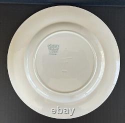 Wedgwood Queensware 2804 Edme Blue Grapes Dinner Plates 10 1/2 Set Of 6