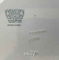 Wedgwood Queensware 2804 Edme Blue Grapes Dinner Plates 10 1/2 Set Of 6