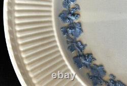 Wedgwood Queensware 2804 Edme Blue Grapes Dinner Plates 10 1/2 Set Of 6