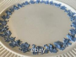 Wedgwood Queensware 2804 Edme Blue Grapes Dinner Plates 10 1/2 Set Of 6