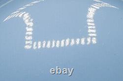 Wedgwood Queensware Cream on Blue Lavender Dinner Plates Smooth 9 3/4 Set of 11
