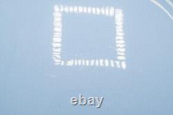 Wedgwood Queensware Cream on Blue Lavender Dinner Plates Smooth 9 3/4 Set of 11