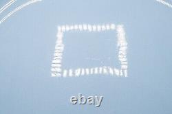 Wedgwood Queensware Cream on Blue Lavender Dinner Plates Smooth 9 3/4 Set of 11