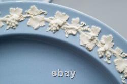 Wedgwood Queensware Cream on Blue Lavender Dinner Plates Smooth 9 3/4 Set of 11