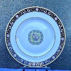 Wedgwood RUNNYMEDE Dark Blue Three Piece Plate Set #5