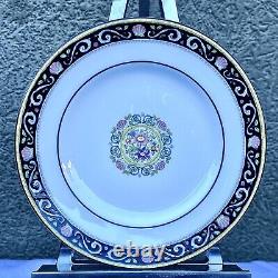 Wedgwood RUNNYMEDE Dark Blue Three Piece Plate Set #5