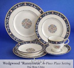 Wedgwood Runnymede 6-Pc Place Setting Bone China England 4 Sets Available