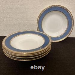 Wedgwood Ulander Powder Blue Soup Plate Dinner