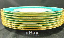 Wedgwood Ulander Powder Turquoise Dinner Plates 11 W1503 1950's EXC (Set of 8)