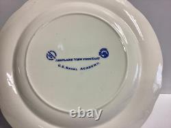 Wedgwood United States Naval Academy Airplane View 10.25 Blue Dinner Plate