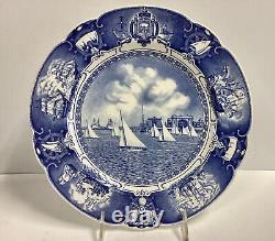 Wedgwood United States Naval Academy Sailboat Drill Blue Dinner Plate