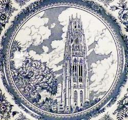 Wedgwood Yale University Dinner Plate Harkness Memorial Tower Transferware 1949