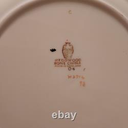 Wedwood Florentine Turquoise Dragon Dinner Plates 10 3/4 Set 4