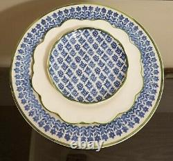 Williams Sonoma Aerin Ardsley & Scalloped Plate Setting Set for 4 NEW