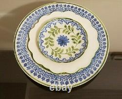 Williams Sonoma Aerin Ardsley & Scalloped Plate Setting Set for 4 NEW