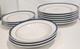 Williams Sonoma Brasserie Blue Dinner Lunch Plates Soup Bowl Lot 13 Pieces