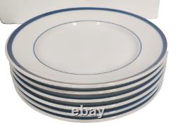 Williams Sonoma Brasserie Blue Dinner Lunch Plates Soup Bowl Lot 13 Pieces