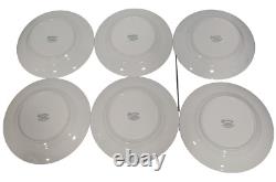 Williams Sonoma Brasserie Blue Dinner Lunch Plates Soup Bowl Lot 13 Pieces