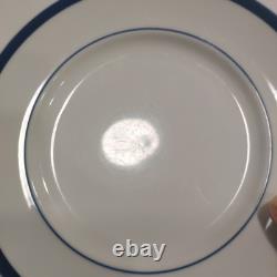 Williams Sonoma Brasserie Blue Dinner Lunch Plates Soup Bowl Lot 13 Pieces