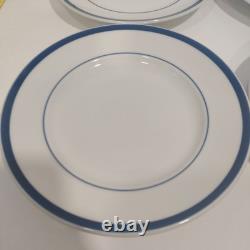 Williams Sonoma Brasserie Blue Dinner Lunch Plates Soup Bowl Lot 13 Pieces