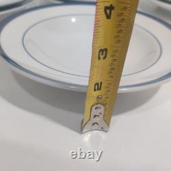 Williams Sonoma Brasserie Blue Dinner Lunch Plates Soup Bowl Lot 13 Pieces