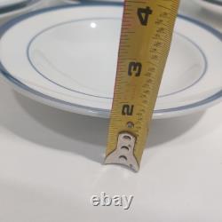 Williams Sonoma Brasserie Blue Dinner Lunch Plates Soup Bowl Lot 13 Pieces